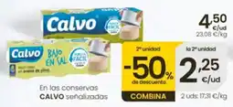Eroski Calvo atún claro en aceite de oliva oferta