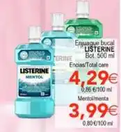 SPAR Listerine - enjuague bucal oferta