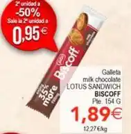 SPAR Enjoy - galleta milk chocolate sandwich oferta