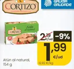 Eroski Cortizo atún al natural oferta