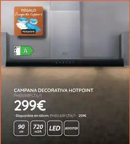 Milar Hotpoint - campana decorativa oferta