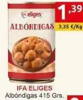 Supermercados Extremadura Ifa eliges - albondigas oferta