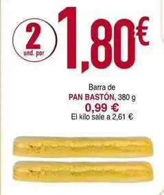 Masymas Barra de pan baston oferta