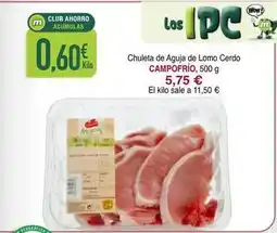 Masymas Campofrío - chuleta de aguja de lomo cerdo oferta