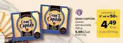 Autoservicios Familia Gran capitán - queso semicurado oferta