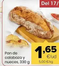 Autoservicios Familia Pan de calabaza y nueces oferta