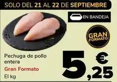 Supeco Pechuga de pollo entera oferta