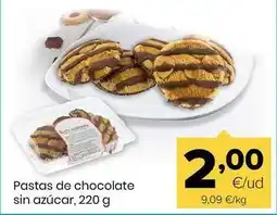 Autoservicios Familia Pastas de chocolate sin azucar oferta