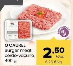 Autoservicios Familia O'caurel - burger meat cerdo-vacuno oferta