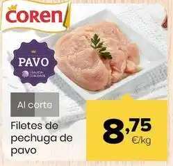 Autoservicios Familia Coren - filetes de pechuga de pavo oferta