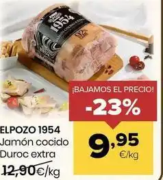 Autoservicios Familia Elpozo -1954 jamon cocido duroc extra oferta