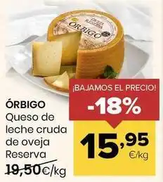 Autoservicios Familia Orbigo - queso de leche cruda de oveja reserva oferta