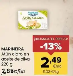 Autoservicios Familia Marineira - atún claro en aceite de oliva oferta
