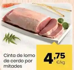 Autoservicios Familia Cinta de lomo de cerdo por mitades oferta