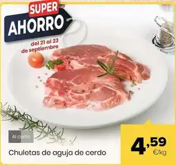Autoservicios Familia Chuletas de aguja de cerdo oferta