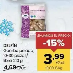 Autoservicios Familia Delfín - gamba pelada oferta