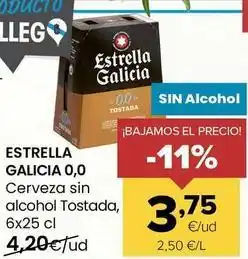 Autoservicios Familia Estrella galicia - cerveza sin alcohol tostada oferta