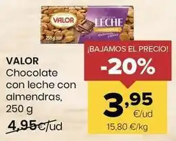 Autoservicios Familia Valor - chocolate con leche con almendras oferta