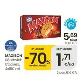 Eroski Nestlé - maxibon sandwich cookies oferta