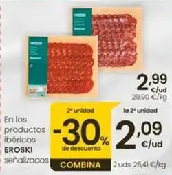 Eroski Eroski - en los productos ibericos oferta