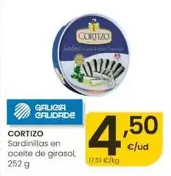 Eroski Cortizo - sardinillas en aceite de girasol oferta