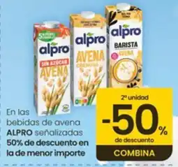 Eroski Alpro bebidas de avena oferta