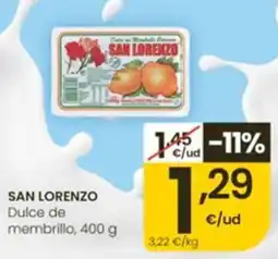 Eroski San Lorenzo dulce de membrillo oferta