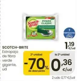 Eroski Scotch-brite - estropajo de fibra verde gigante oferta