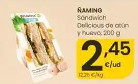 Naming - sandwich delicious de atun y huevo