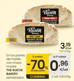 Eroski The rustik bakery - en los panes de molde con masa madre oferta