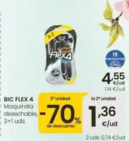 Eroski Bic - flex 4 maquinilla desechable oferta
