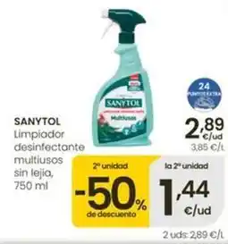 Eroski Sanytol - limpiador desinfectante multiusos sin lejía oferta