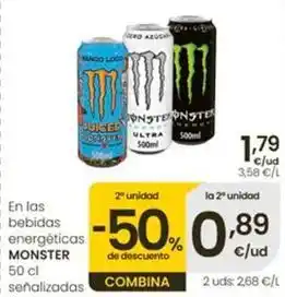 Monster - en las bebidas energeticas