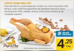 Eroski Pazo di pias - pollo entero de crecimiento lento oferta