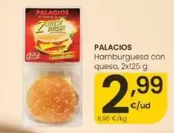 Eroski Palacios - hamburguesa con queso oferta