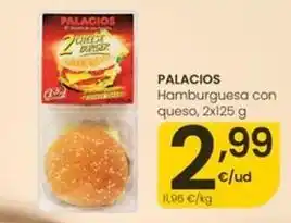 Eroski Palacios - hamburguesa con queso oferta