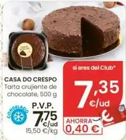 Eroski Casa do crespo - tarta crujiente de chocolate oferta