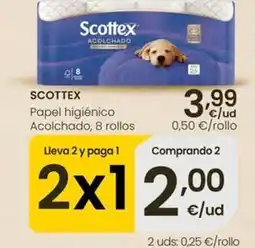 Eroski Scottex - papel higiénico acolchado oferta