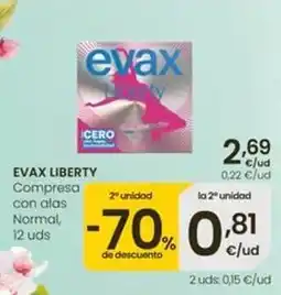 Eroski Evax - liberty compresa con alas normal oferta