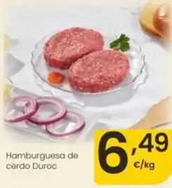 Eroski Hamburguesa de cerdo duroc oferta