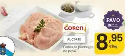 Eroski Coren - filetes de pechuga de pavo oferta