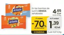 Eroski Krissia - en las barritas de surimi señalizadas oferta