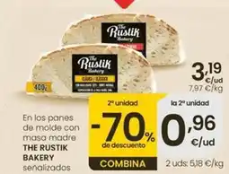 Eroski The rustik bakery - panes de molde con masa madre oferta