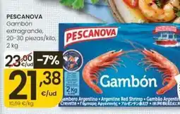 Eroski Pescanova - gambón extragrande oferta