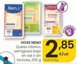 Eroski Hoxe neno - queso clasico, semigraso bajo en sal oferta