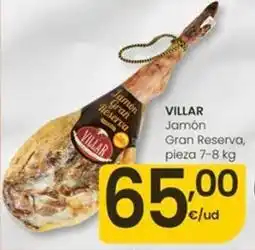 Eroski Villar - jamón gran reserva oferta