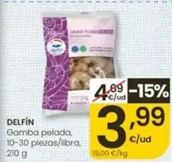 Eroski Delfín - gamba pelada oferta