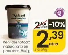 Eroski Kalekói - kéfir desnatado natural alto en proteinas oferta