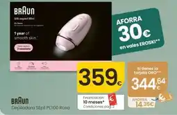 Eroski Braun - depiladora sepil pt1100 rosa oferta
