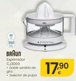Eroski Braun - exprimidor cj3000 oferta